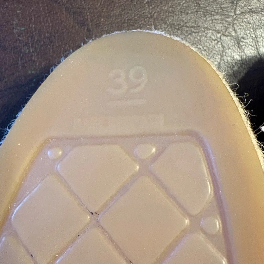 CHANEL Quilted Beige Espadrilles